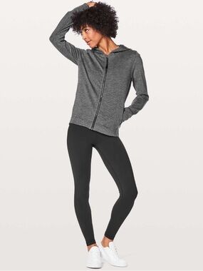 Lululemon City Trek Jacket Heathered Gray/Black Size 6